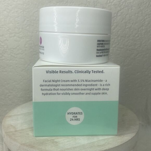 $9 🌙 Derma Geek Niacinamide Nourishing Facial Night Cream BNIB FULL SZ - Picture 4 of 8